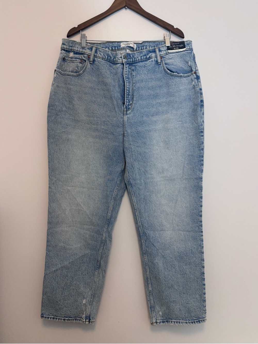 Abercrombie & Fitch The '90s Straight Ultra High Rise Jeans - Curve Love